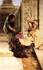 Sir Lawrence Alma-Tadema Shy painting